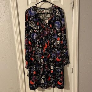 Old Navy floral long sleeve dress.
